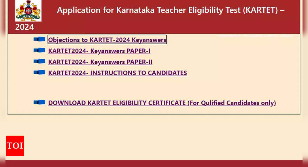 Read more about the article KARTET 2024: Window to Challenge Answer Key Closing Today at sts.karnataka.gov.in/TET