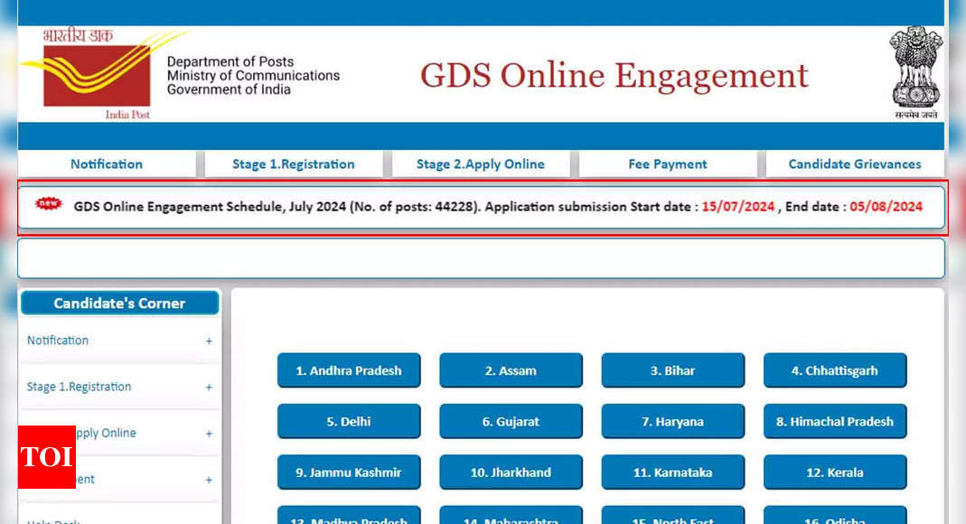 Read more about the article India Post Office GDS Recruitment 2024: Apply for 44,228 vacancies now, direct link here