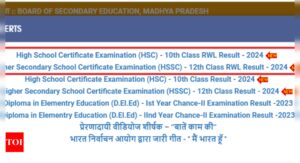 Read more about the article MP Board Class 10, 12 RWL Result 2024 declared at mpresults.nic.in: Check direct link here