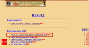 Read more about the article MPSOS Class 10, 12 Ruk Jana Nahi Result 2024 declared: Check direct link here