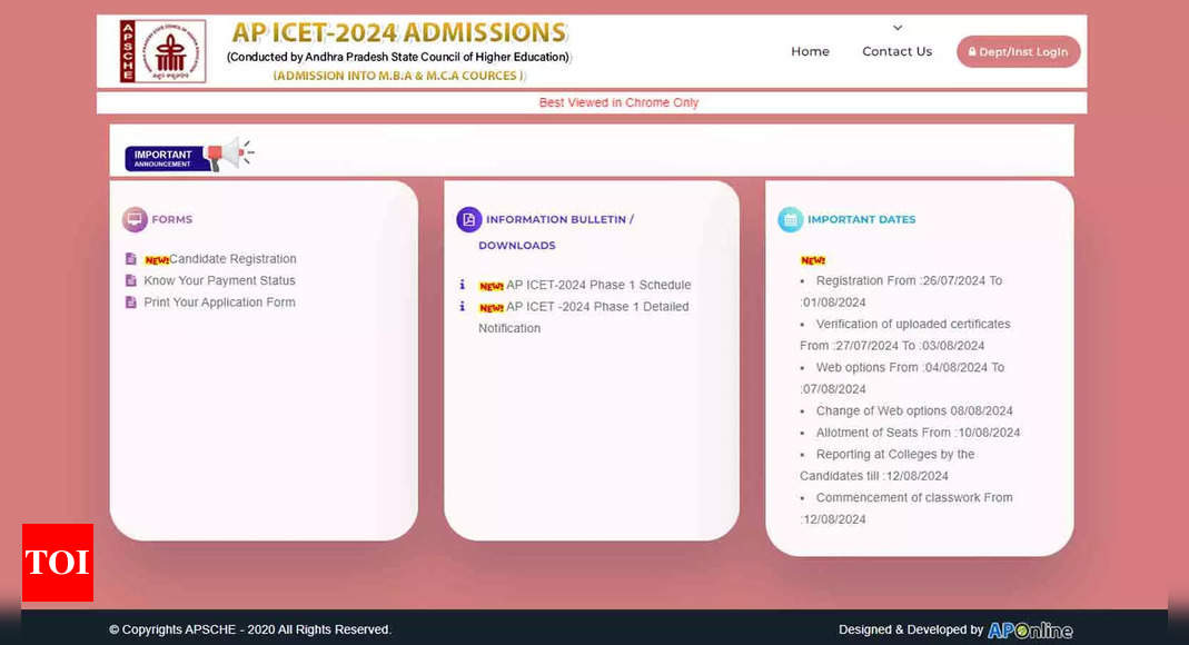 You are currently viewing AP ICET Counselling 2024 Phase 1 registration begins at icet-sche.aptonline.in; check eligibility, important dates, documents required, and more