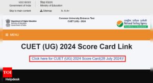 Read more about the article CUET UG result 2024 declared at exams.nta.ac.in, direct link to download scorecards here