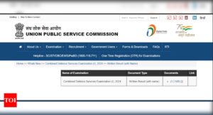 Read more about the article UPSC CDS 1 Result 2024 Out: Direct Link to check here