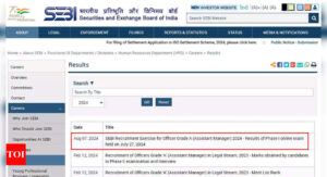 Read more about the article SEBI Grade A Recruitment 2024: Phase 1 Results Announced, Phase 2 on August 31