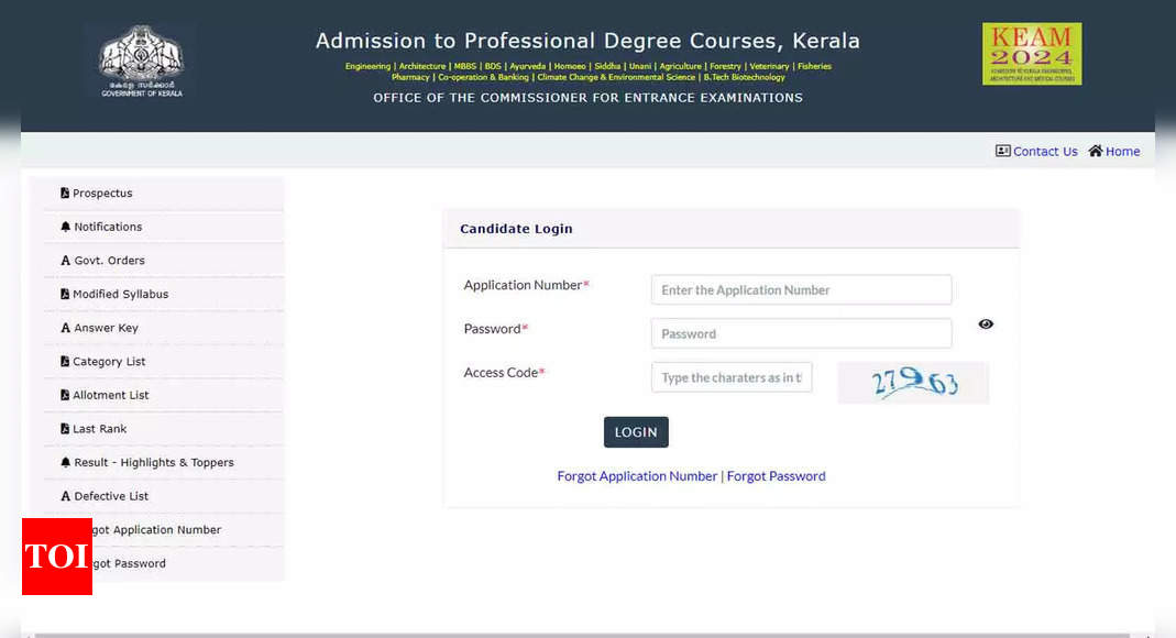 You are currently viewing KEAM 2024: First Phase Allotment Provisional List Released at cee.kerala.gov.in; Direct Link