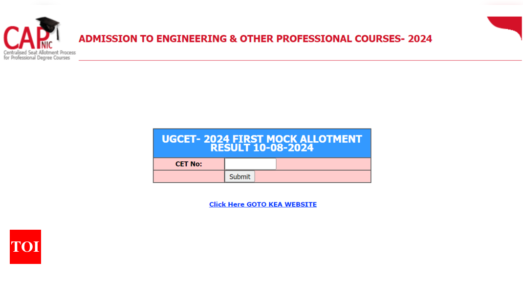 You are currently viewing KCET Round 1 Mock Allotment Result 2024 released at keaonline.karnataka.gov.in: Direct link to check UGCET allotment result, next steps here