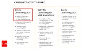 Read more about the article UPTAC BTech Counselling 2024: Round 2 choice-filling begins at uptac.admissions.nic.in, deadline Aug 14; direct link here