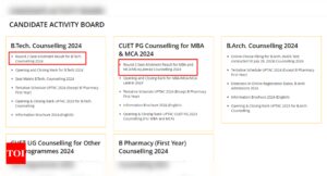 Read more about the article UPTAC Counselling 2024: Round 2 seat allotment result out for MBA, MCA, BTech Courses, direct links here