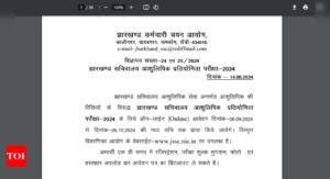 Read more about the article JSSC Stenographer Recruitment 2024: Applications invited for 455 vacancies, apply online from September 6