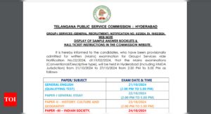 Read more about the article TSPSC Group 1 Mains exam schedule announced, exam timings revised: Check official notice here