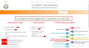 Read more about the article TS LAWCET 2024 counselling registration extended till August 24: Check full schedule