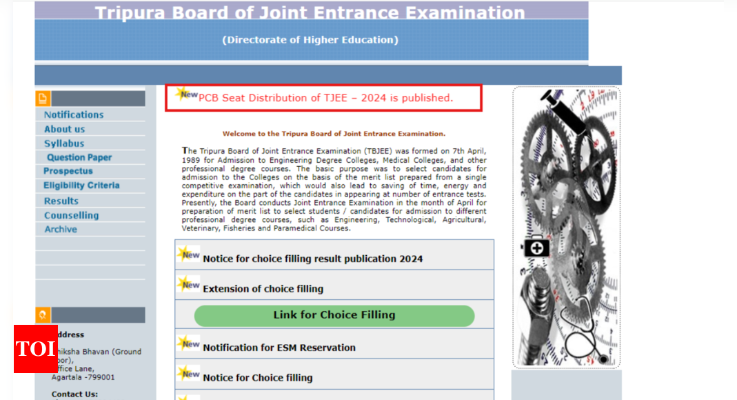 You are currently viewing TJEE 2024 PCB group seat allotment result announced: Check details here