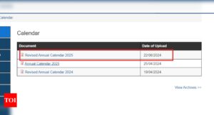 Read more about the article UPSC calendar 2025 revised: Check new exam dates here