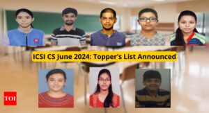 Read more about the article ICSI CS Professional Topper List June 2024 Announced: Check Complete List of Top Rankers Here for Old and New Syllabus