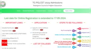 Read more about the article TS PGLCET 2024 counselling schedule revised: Check important dates, eligibility criteria and other details here