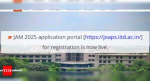 Read more about the article IIT JAM 2025 registration begins: Direct link to apply here