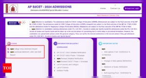 Read more about the article AP EdCET 2024 Counselling Phase 1 seat allotment result out at edcet-sche.aptonline.in: Direct link to check here