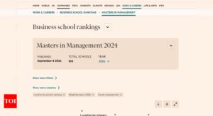 Read more about the article FT Rankings 2024: Top 10 Business Schools for Masters in Management Globally