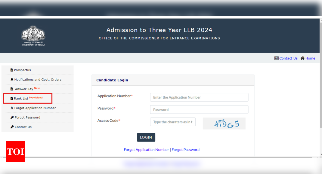 You are currently viewing KLEE result 2024: Rank list for 3-year LLB course out, direct link here