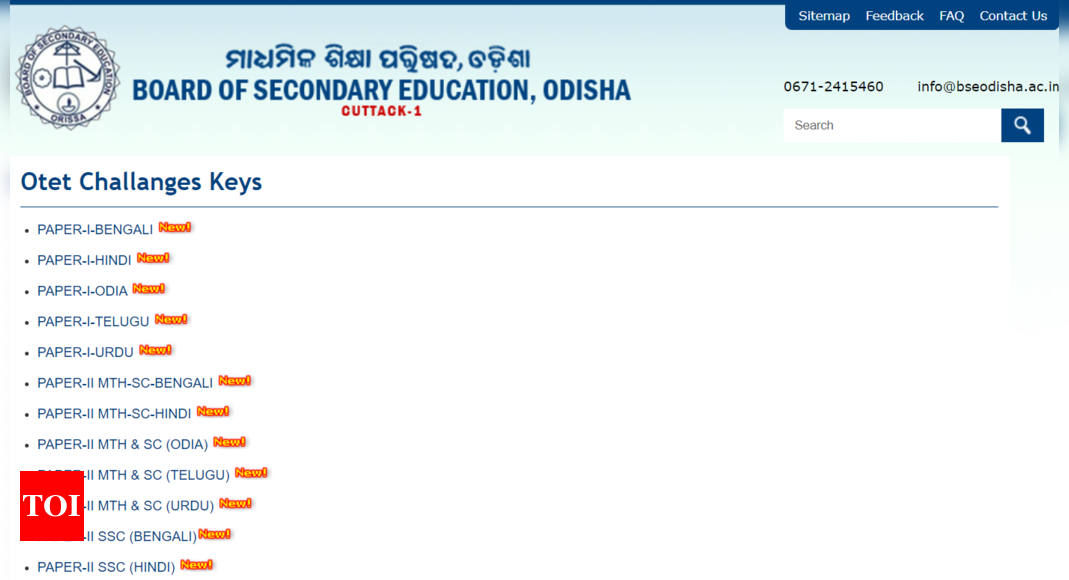 You are currently viewing OTET Answer Key 2024 released at bseodisha.ac.in, raise objections till Sept 28: Subject-wise direct links here