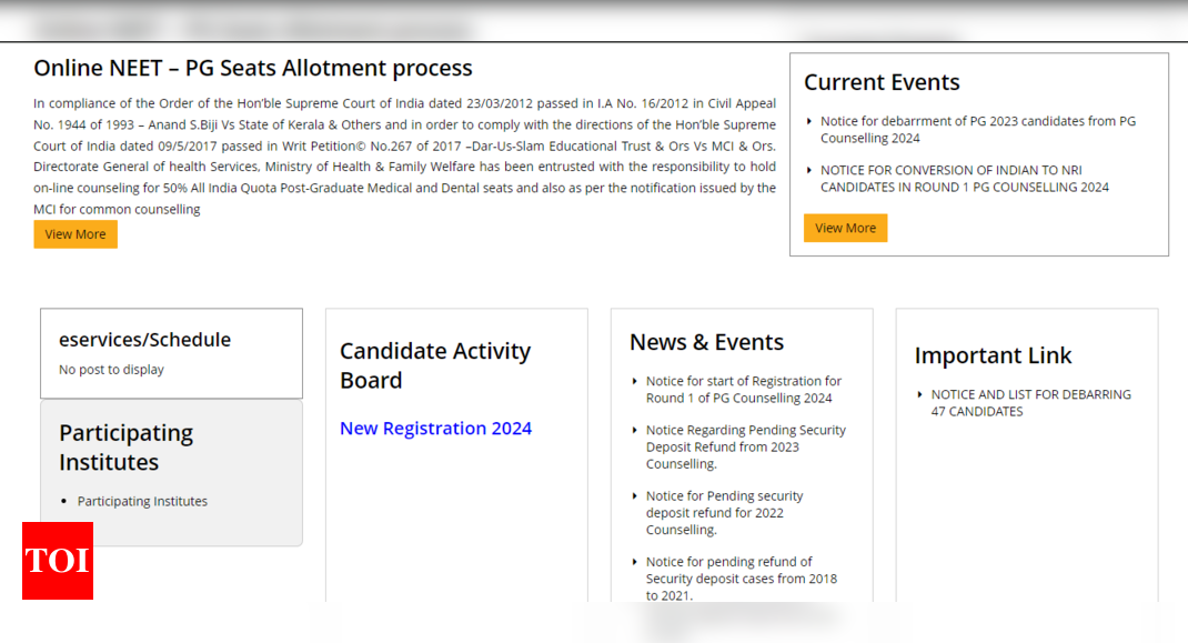 You are currently viewing MCC NEET PG 2024: Round 1 counselling begins at mcc.nic.in, Direct link to register here