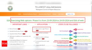 Read more about the article TS LAWCET Counselling 2024 phase 2 web options entry starts at lawcetadm.tsche.ac.in: Direct link here