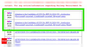 Read more about the article RPF Sub-Inspector Application Status 2024 released for various regions: Direct link, steps to check