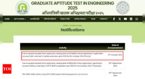 Read more about the article GATE 2025 Registration Deadline Extended to October 11: Apply Here With Late Fee