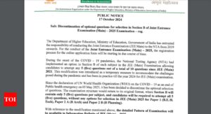 Read more about the article JEE Main 2025 exam pattern change may lead to reduced cutoff, says expert |