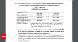 Read more about the article OSSC LTR Teacher Recruitment 2024: Notification out for 6,025 vacancies, check eligibility, selection process