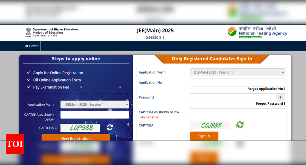 You are currently viewing JEE Main 2025 registration: Direct link to apply at jeemain.nta.nic.in |