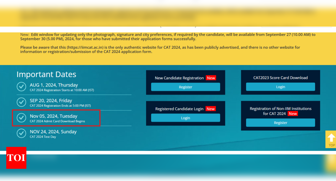 Read more about the article CAT admit card 2024 to release today: Check steps and other key details here