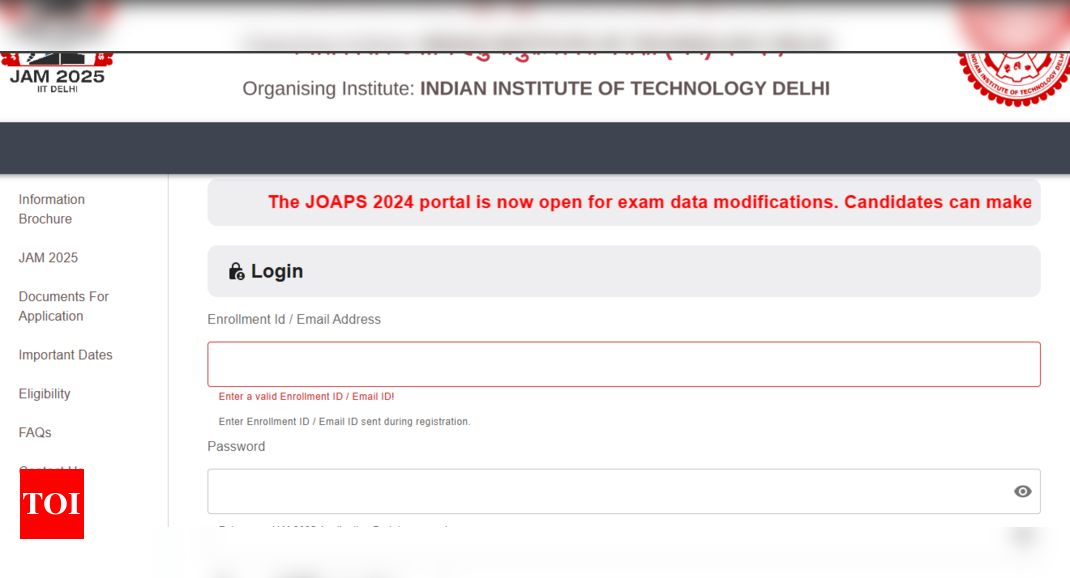 You are currently viewing IIT JAM 2025 application correction window opens: Direct link and steps to make changes here, check editable fields