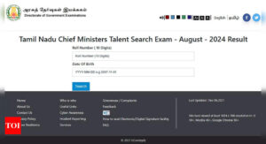 Read more about the article Tamil Nadu CM Talent Search Exam 2024 results released at dge.tn.gov.in: Check here